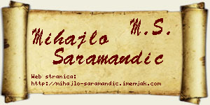 Mihajlo Saramandić vizit kartica
